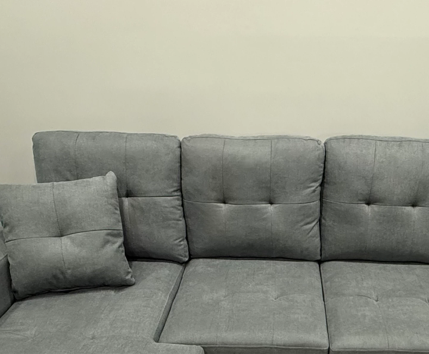 Grey Sectional Sofa with Chaise - photo 3