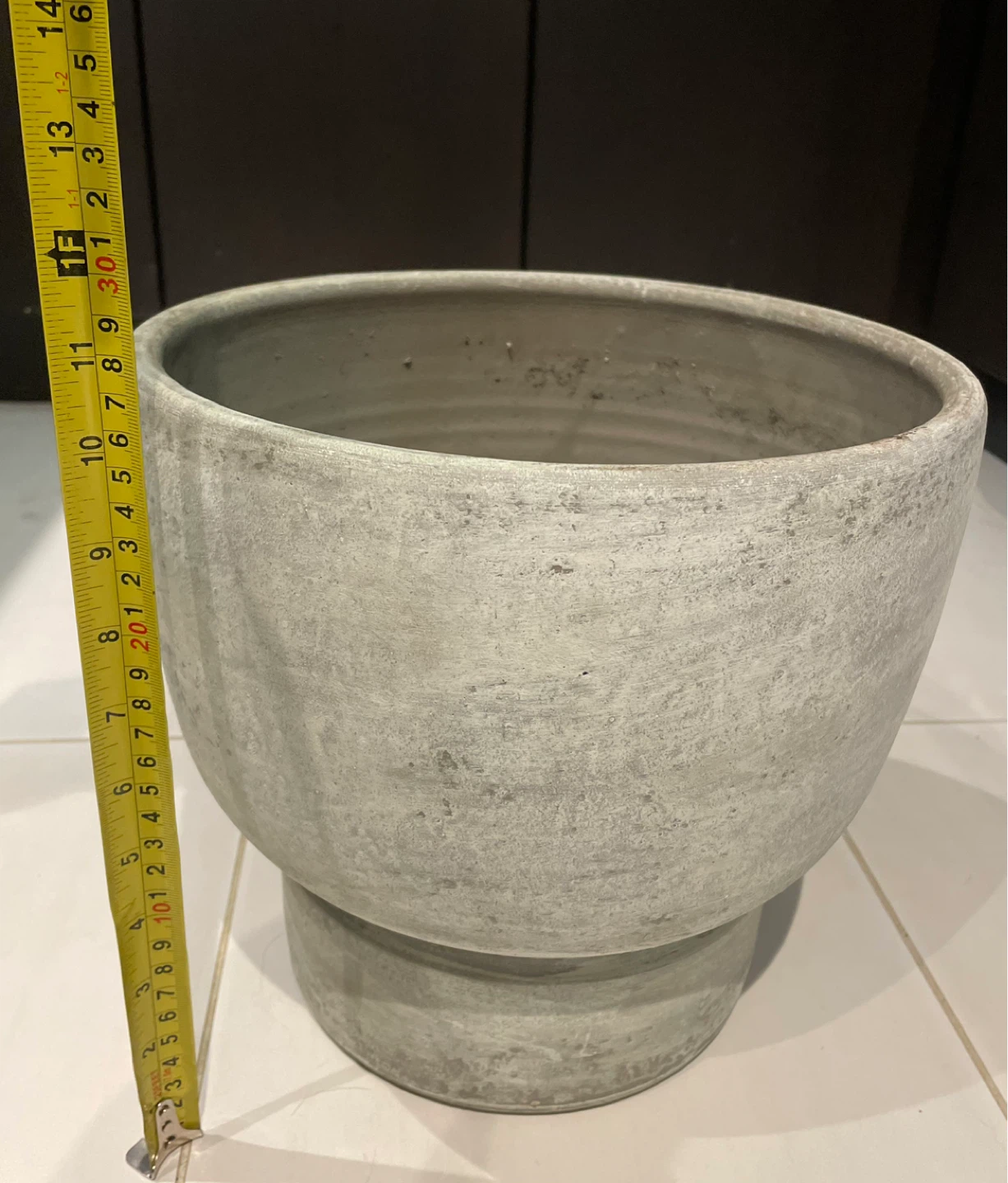 Ceramic Planter Pot - Concrete Finish - photo 2