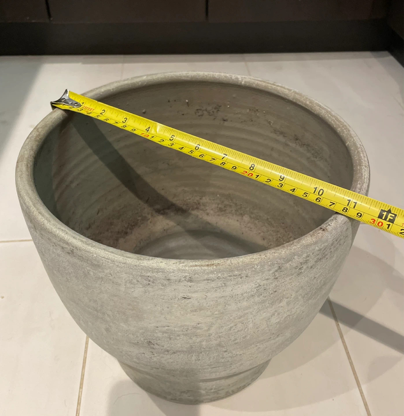Ceramic Planter Pot - Concrete Finish - photo 3