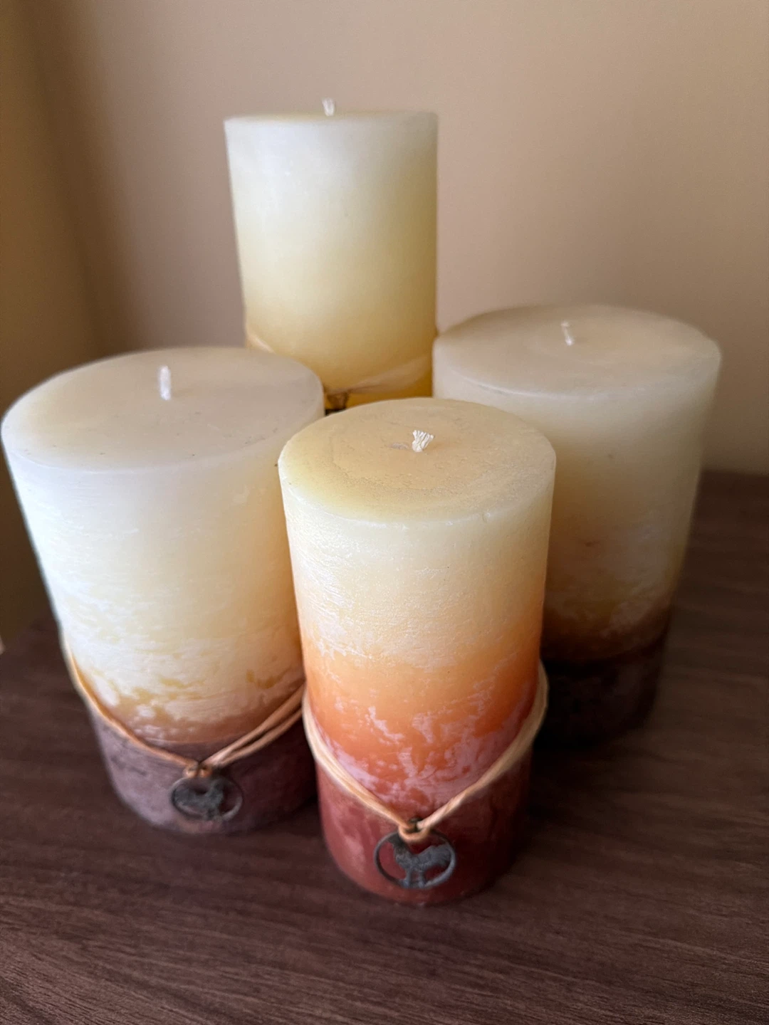 Set of 4 Pillar Candles from Bowring