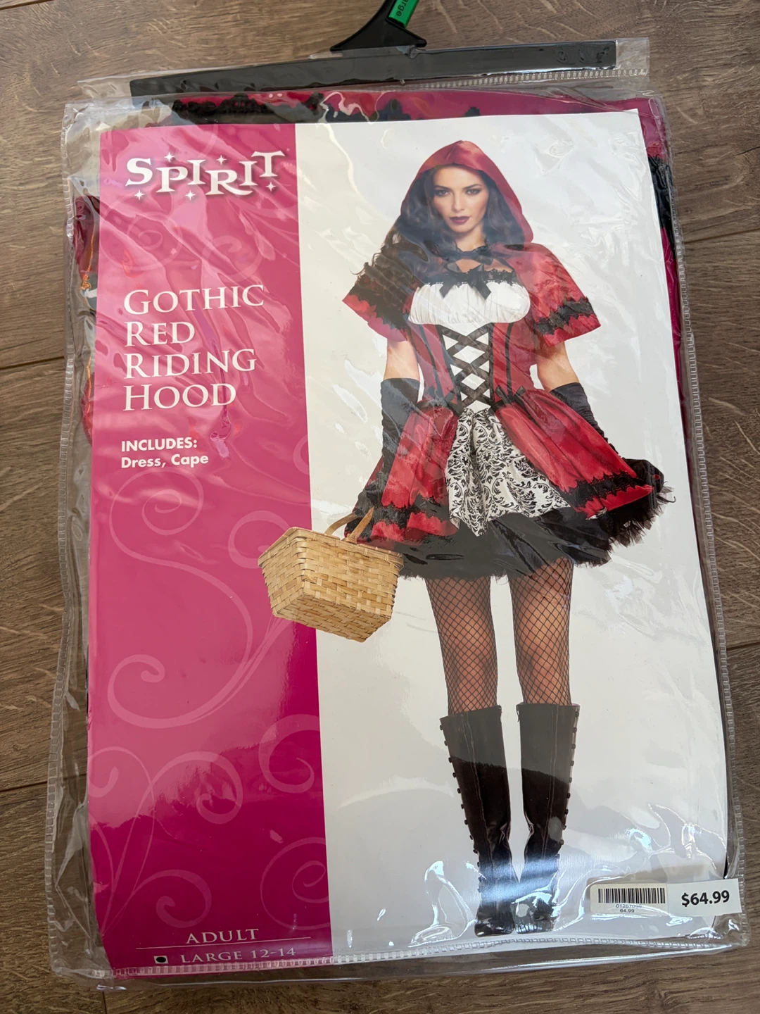 Spirit Gothic Red Riding Hood Adult Costume