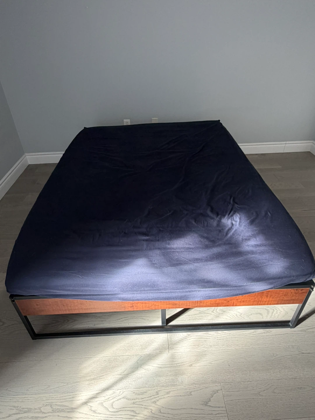 Metal Double Bed Frame and mattress