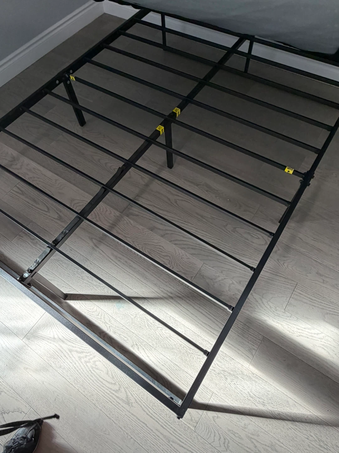 Metal Double Bed Frame and mattress - photo 2