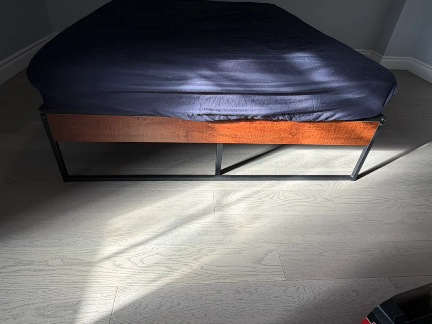 Metal Double Bed Frame and mattress - photo 3