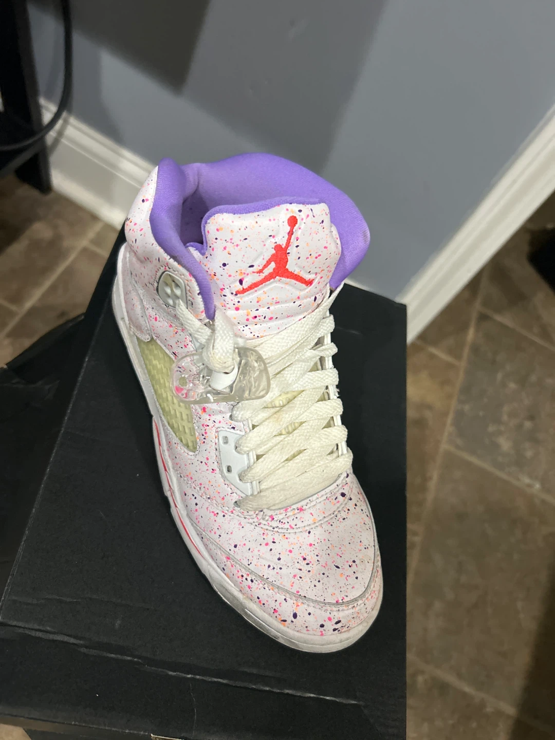 Air Jordan 5 'Washed Coral' Sneakers - photo 2