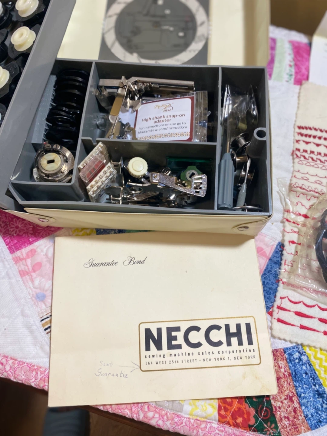 Necchi Julia Accessories Box, Complete