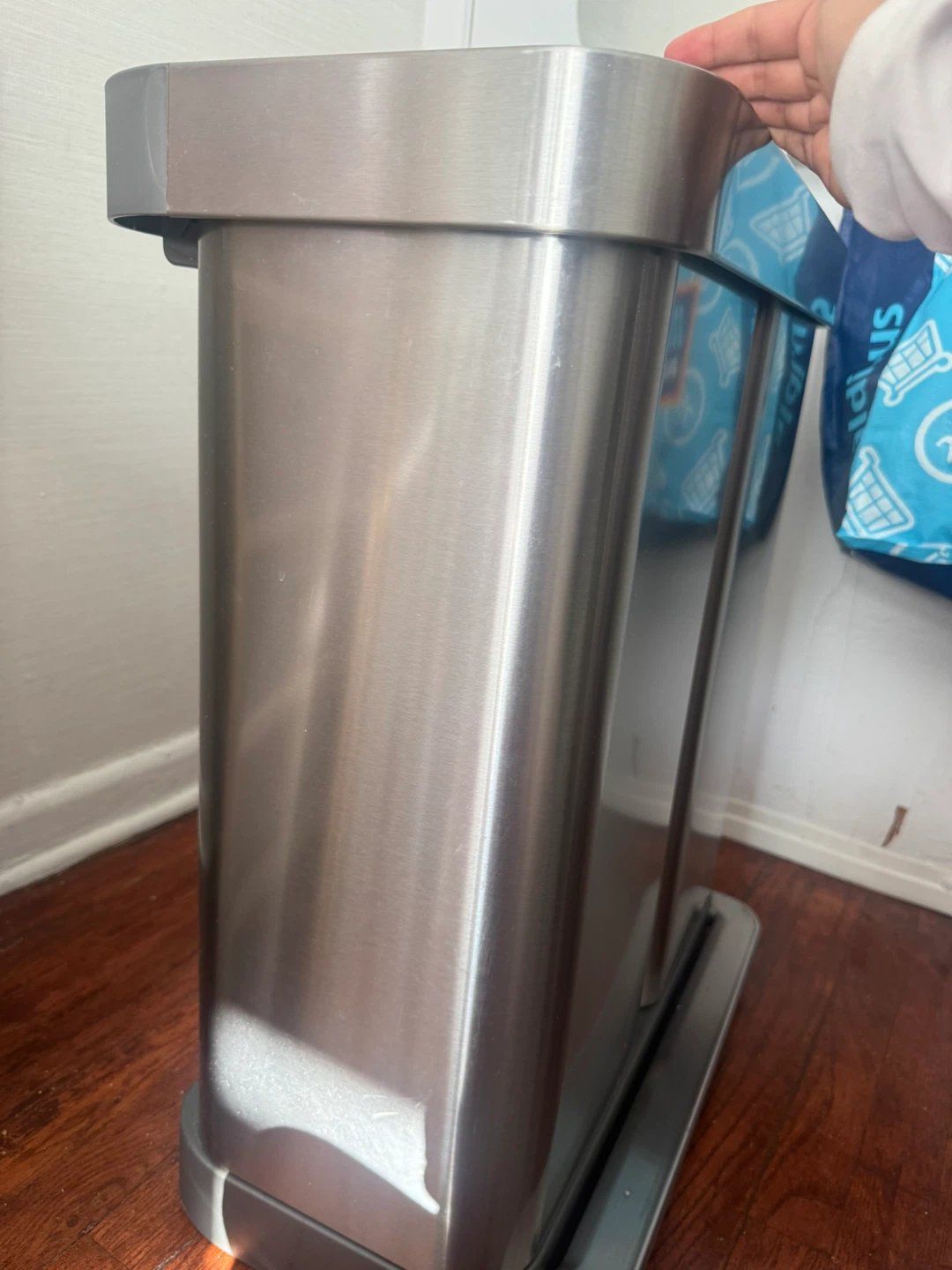 simplehuman Stainless Steel Dual Compartment Trash Can - photo 3