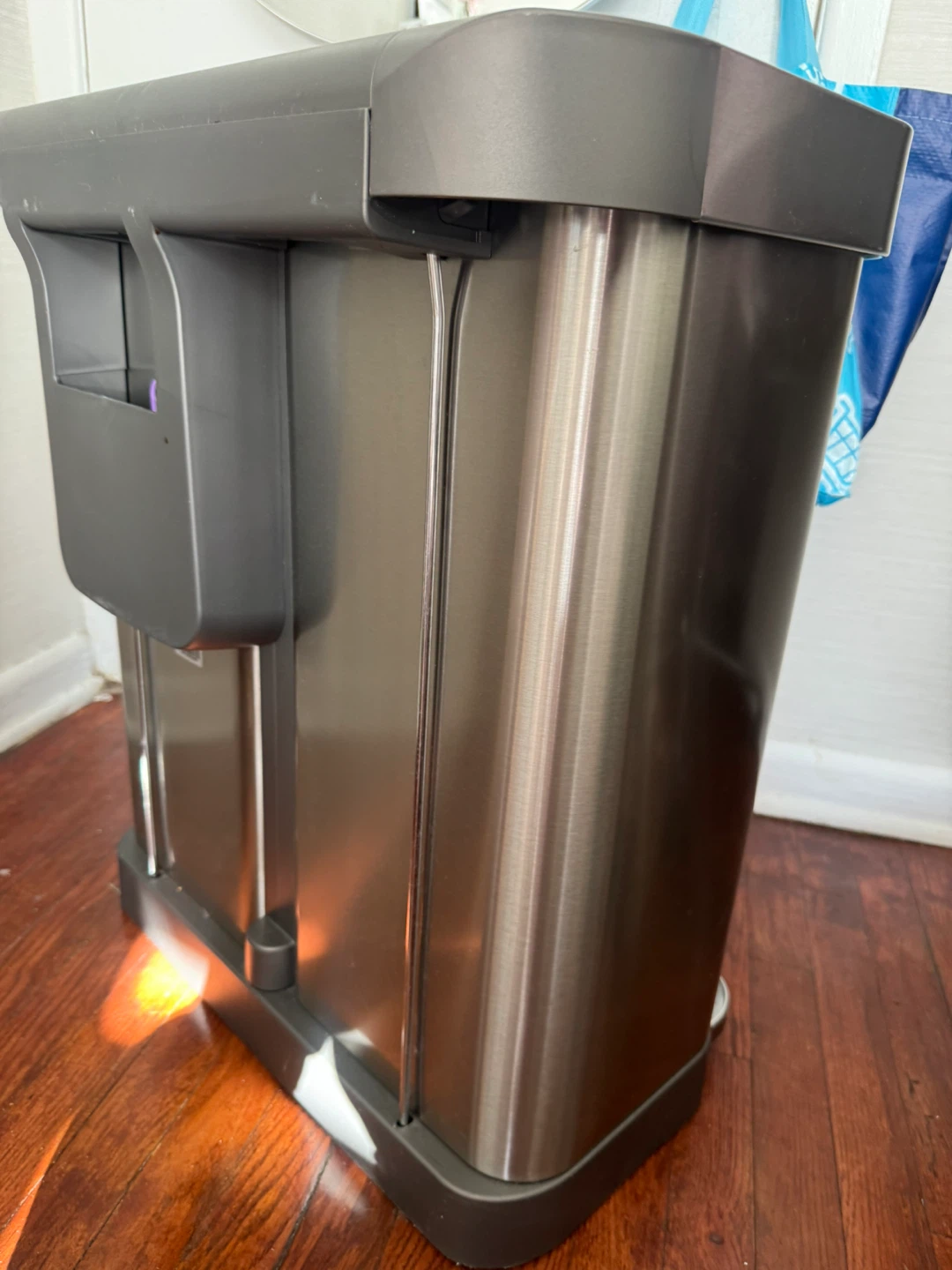 simplehuman Stainless Steel Dual Compartment Trash Can - photo 4