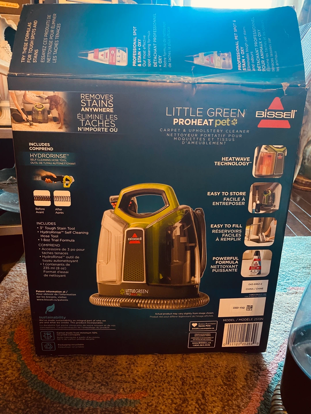 Bissell Little Green ProHeat Pet Carpet Cleaner - photo 2