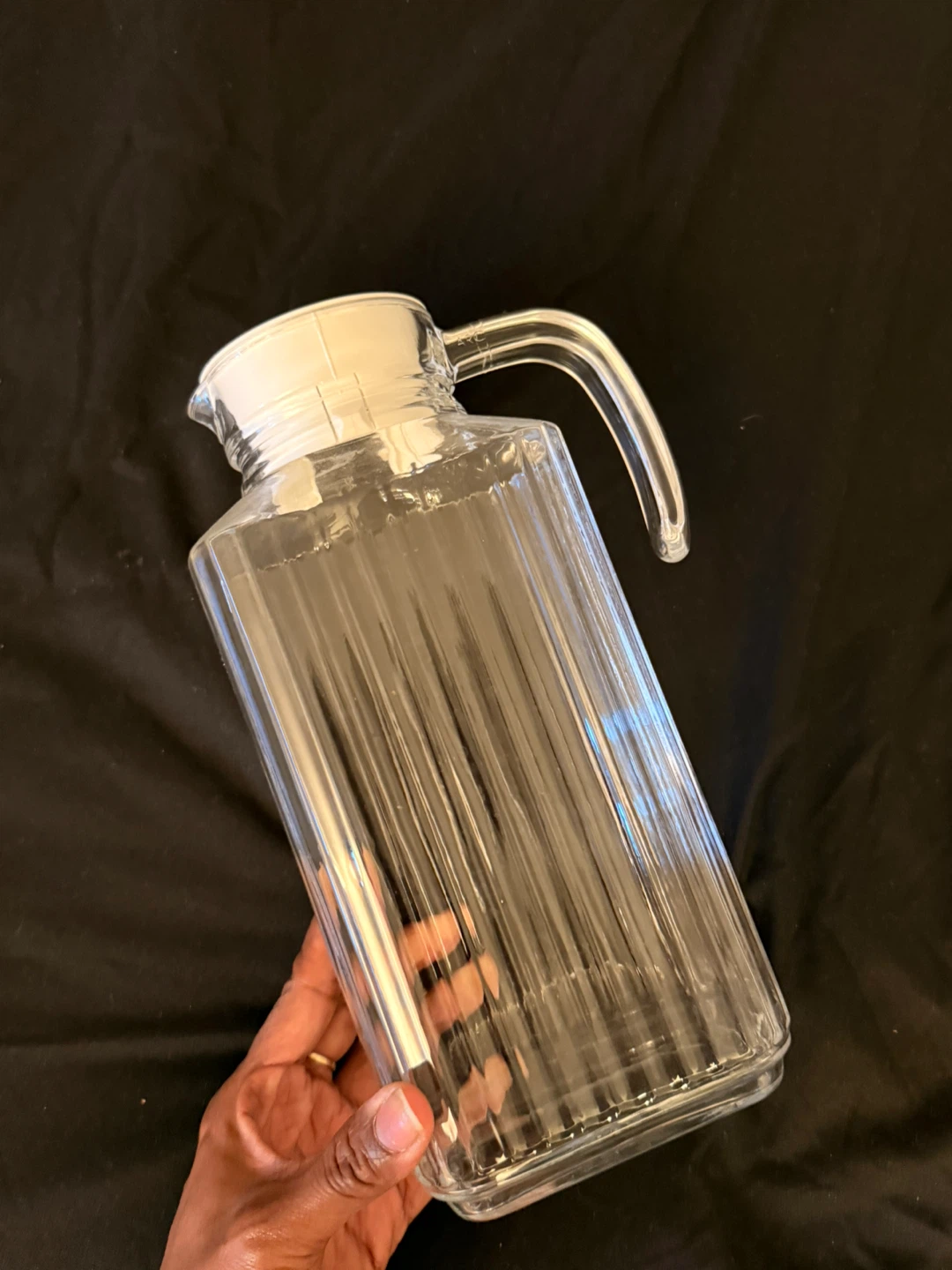 Glass Pitcher with Handle