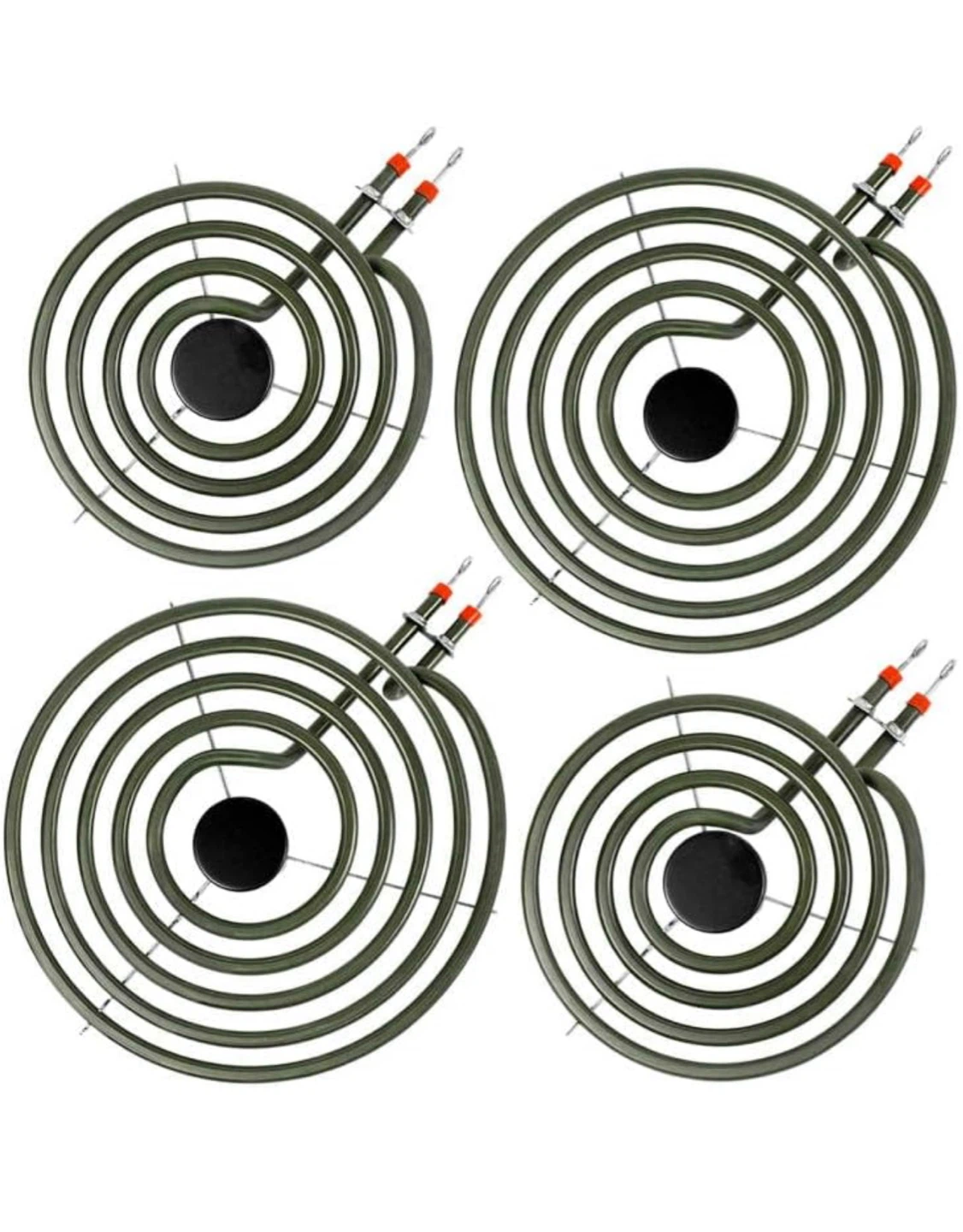 4-Piece Electric Stove Burner Element Set MP21YA & MP15YA