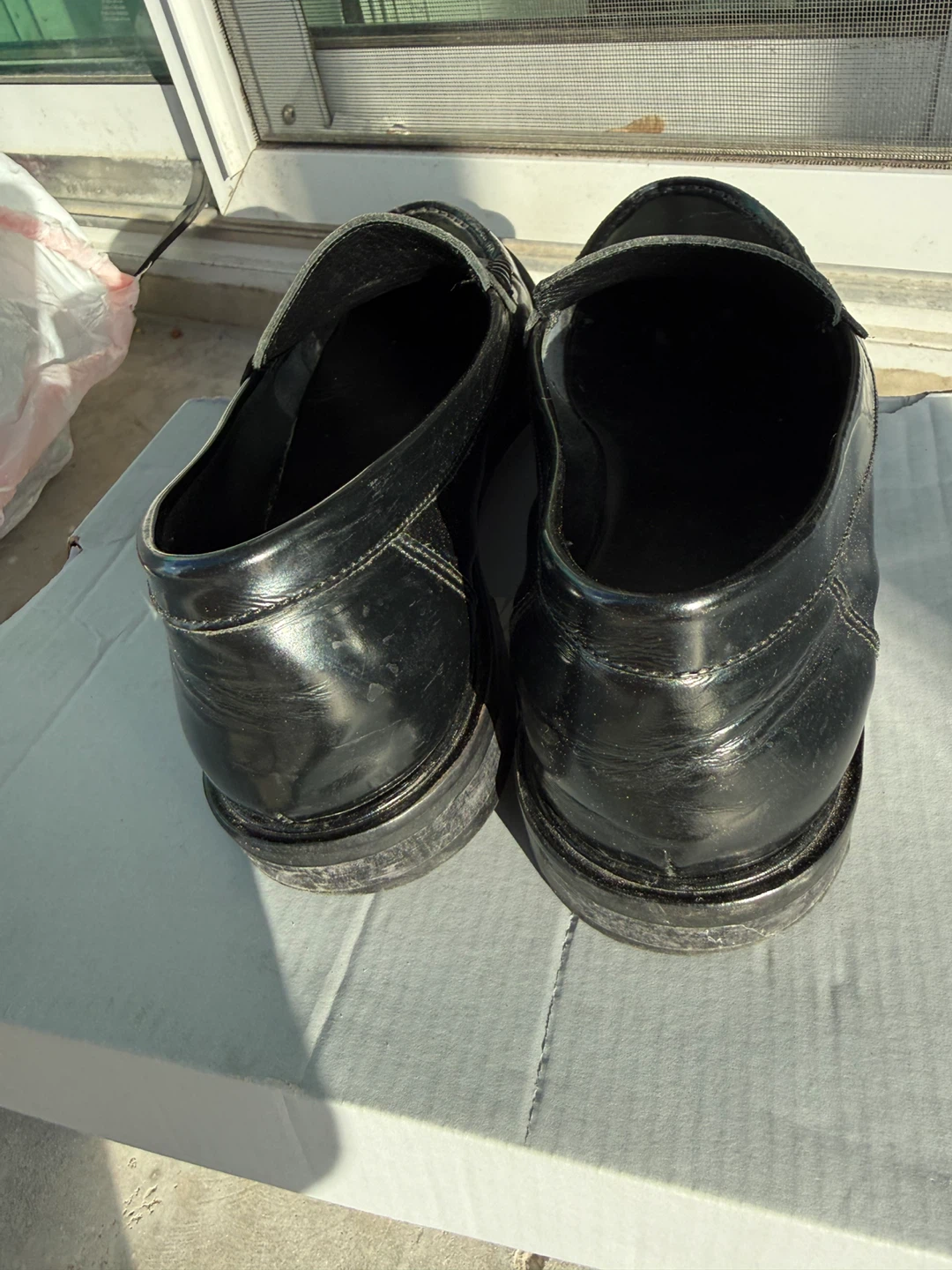 Black Patent Leather Loafers size 6/5 - photo 3