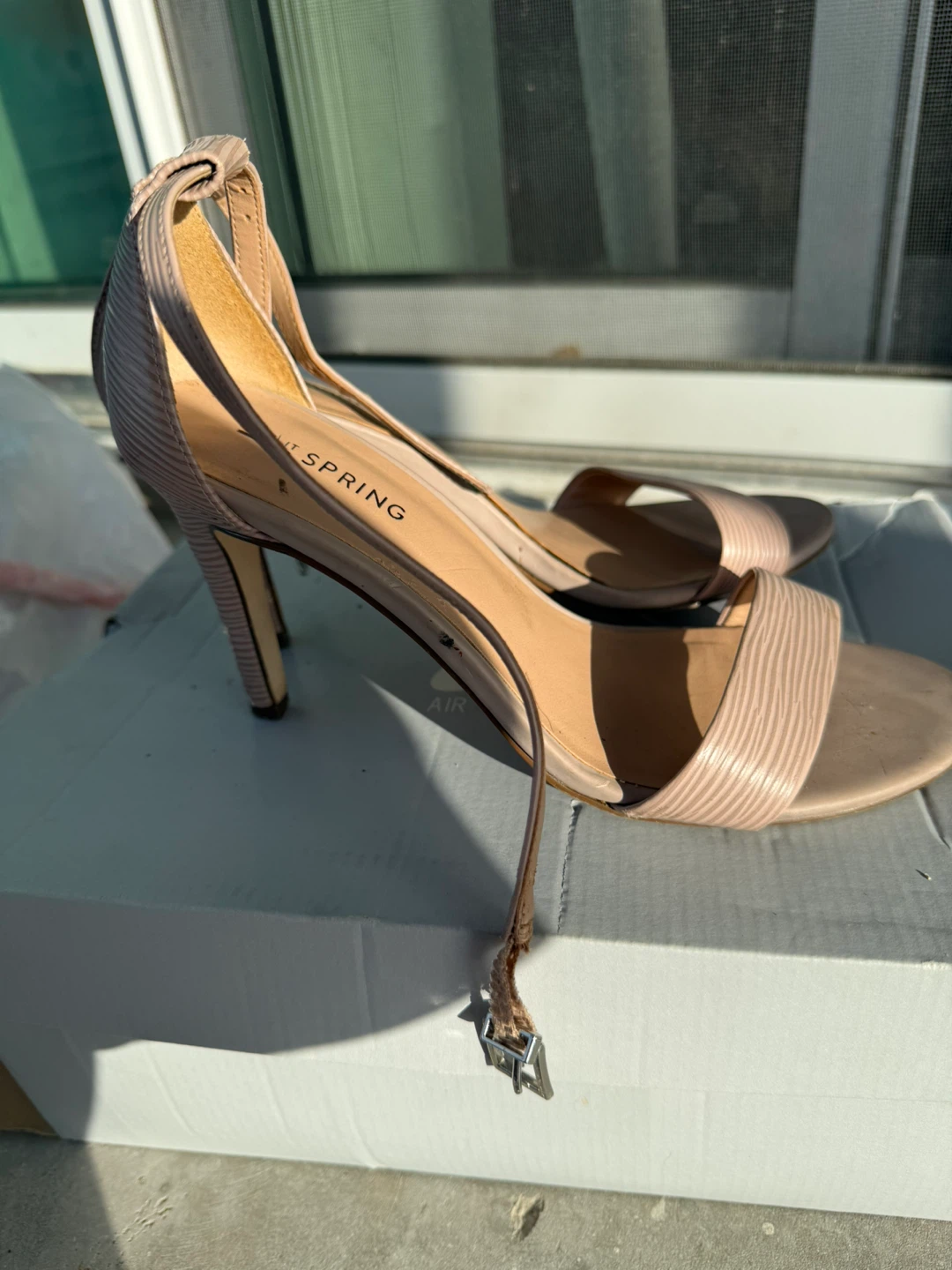 Call It Spring Nude Heeled Sandals size 7 - photo 2