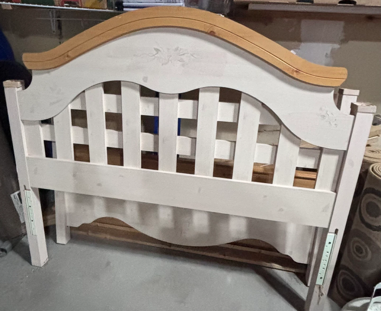 Double bed frame/ Pink and Blue Swivel Chairs
