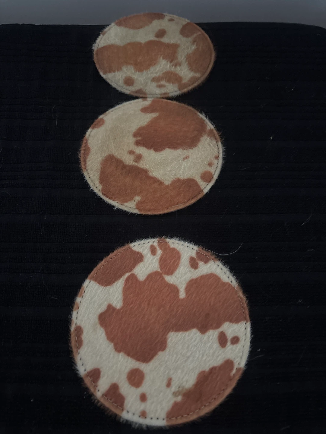 Cow print coasters (set of 3) - photo 4