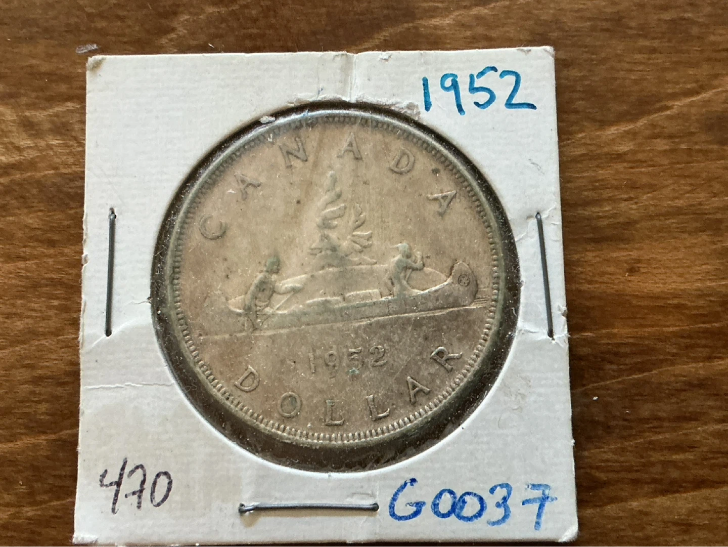 1952 Canada Silver Dollar Coin !