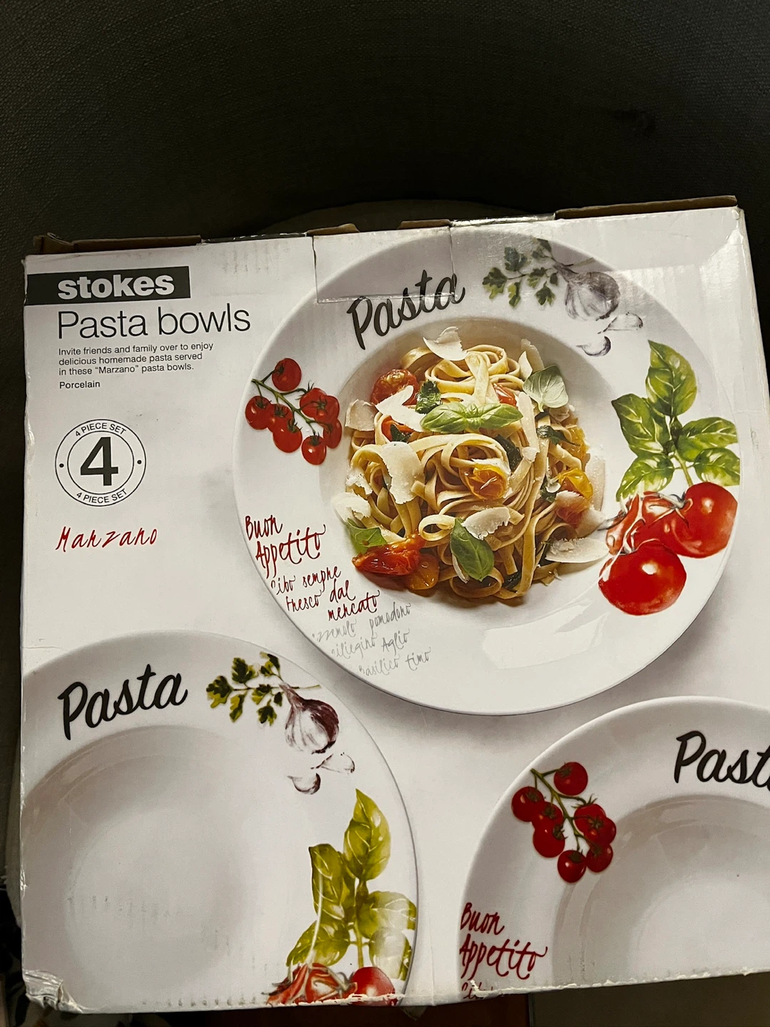 (New) Stokes "Marzano" Pasta Bowls Set of 4 - photo 2