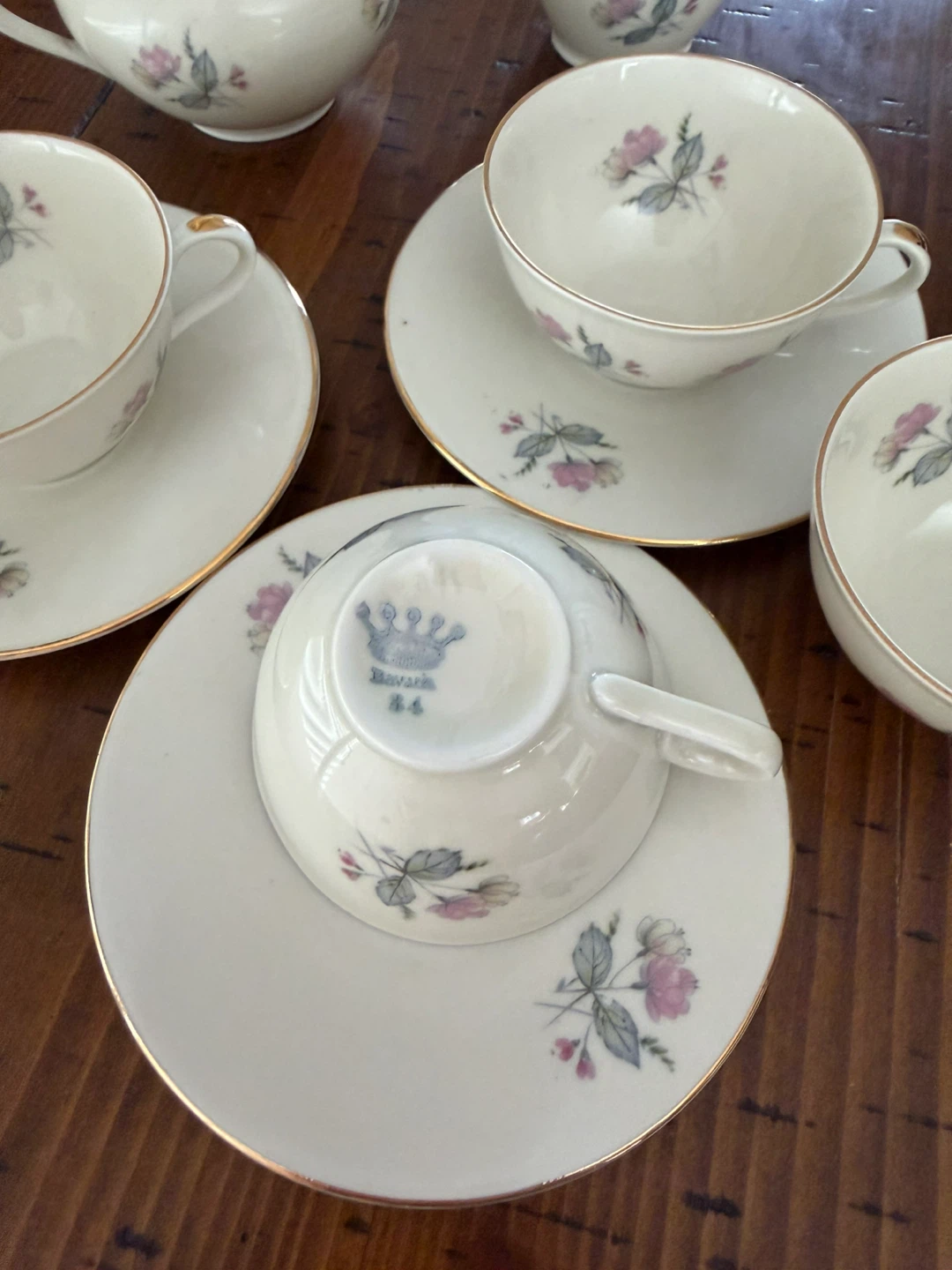 Bavaria Coffee Set - Cups, Saucers, Sugar Bowl & Creamer - photo 2