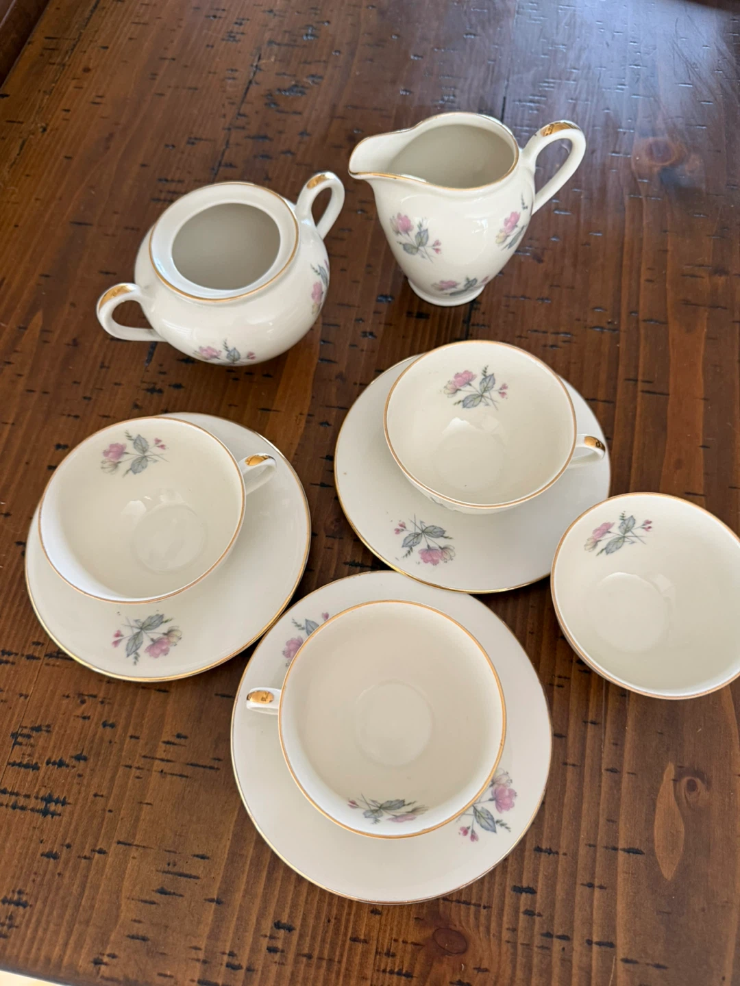 Bavaria Coffee Set - Cups, Saucers, Sugar Bowl & Creamer