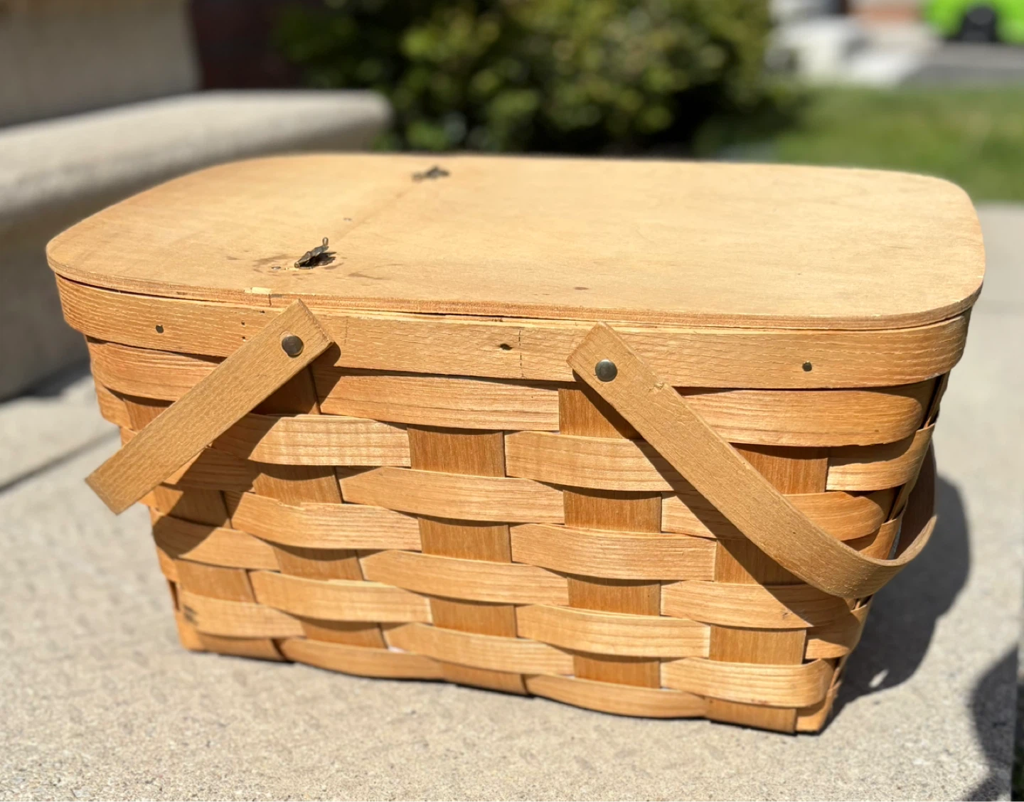 Picnic Basket with Chess Board and Tableware