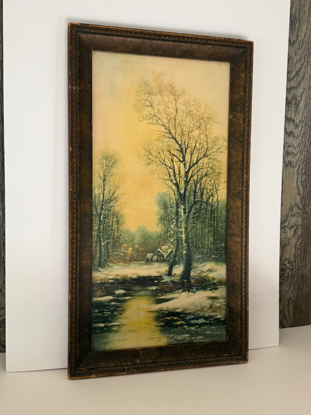 Vintage landscape print