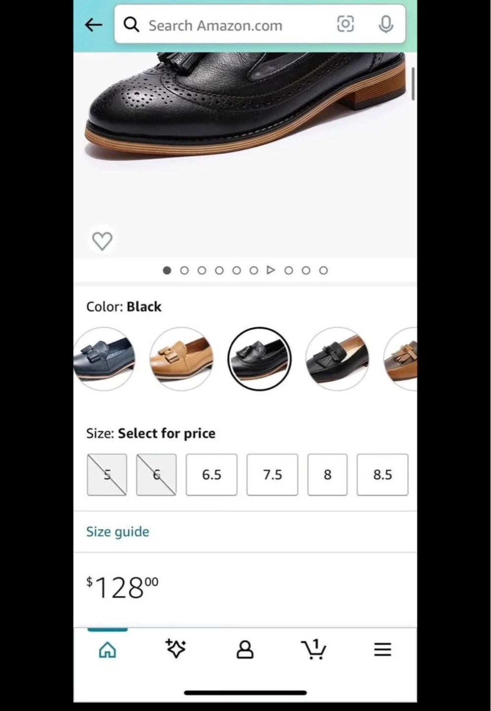 Mona Flying Genuine Leather Black Tassel Loafers - photo 3