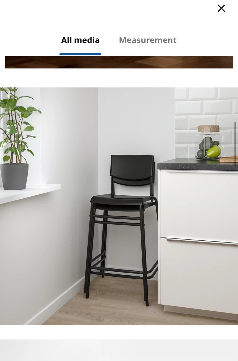 Black chairs (Bar Stools (Set of 2)) - photo 3
