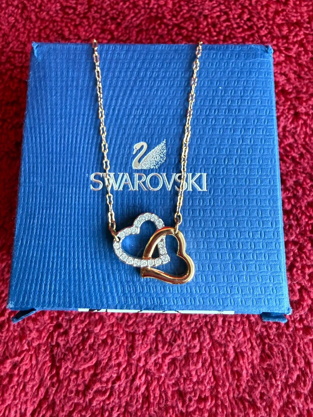 Swarovski Double Heart Necklace - photo 2