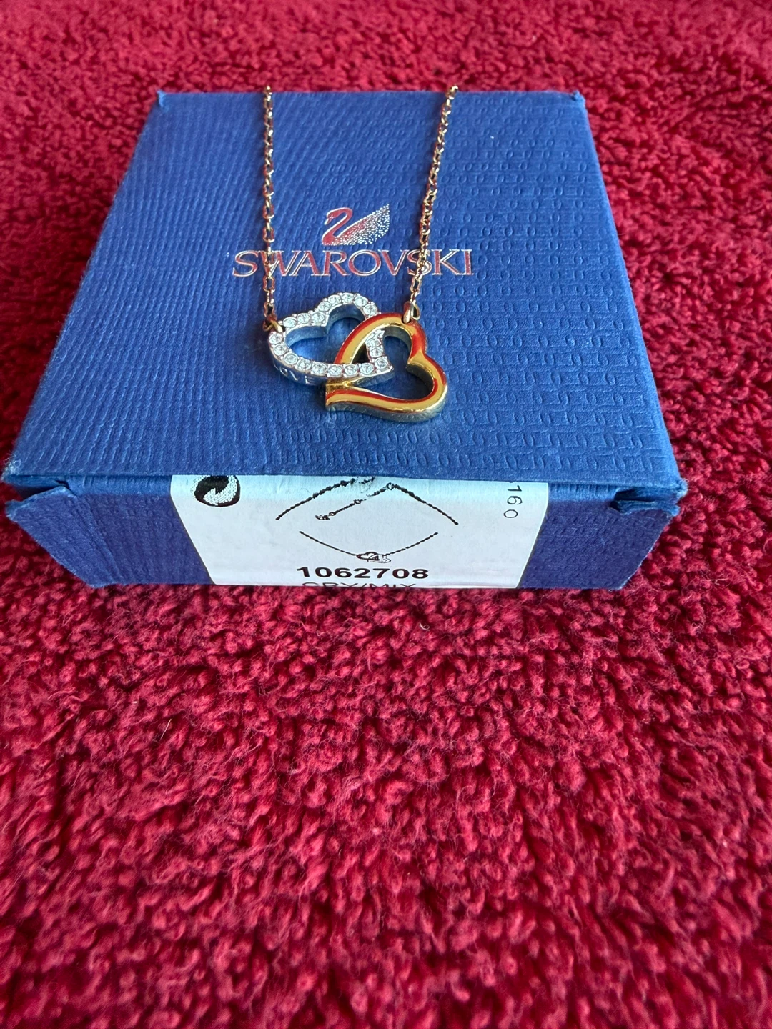 Swarovski Double Heart Necklace