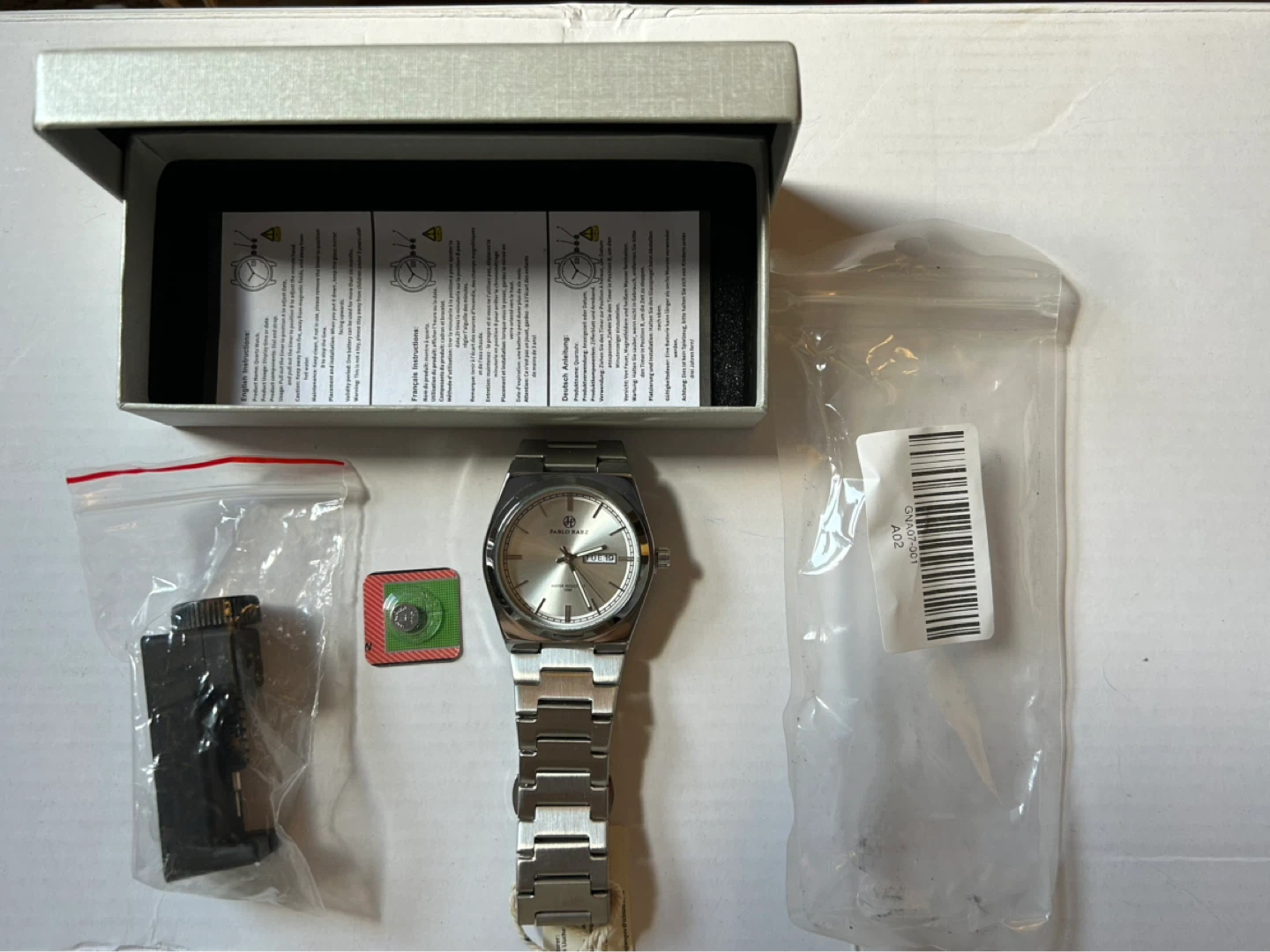 Pablo Raez Silver Stainless Steel Watch - photo 2