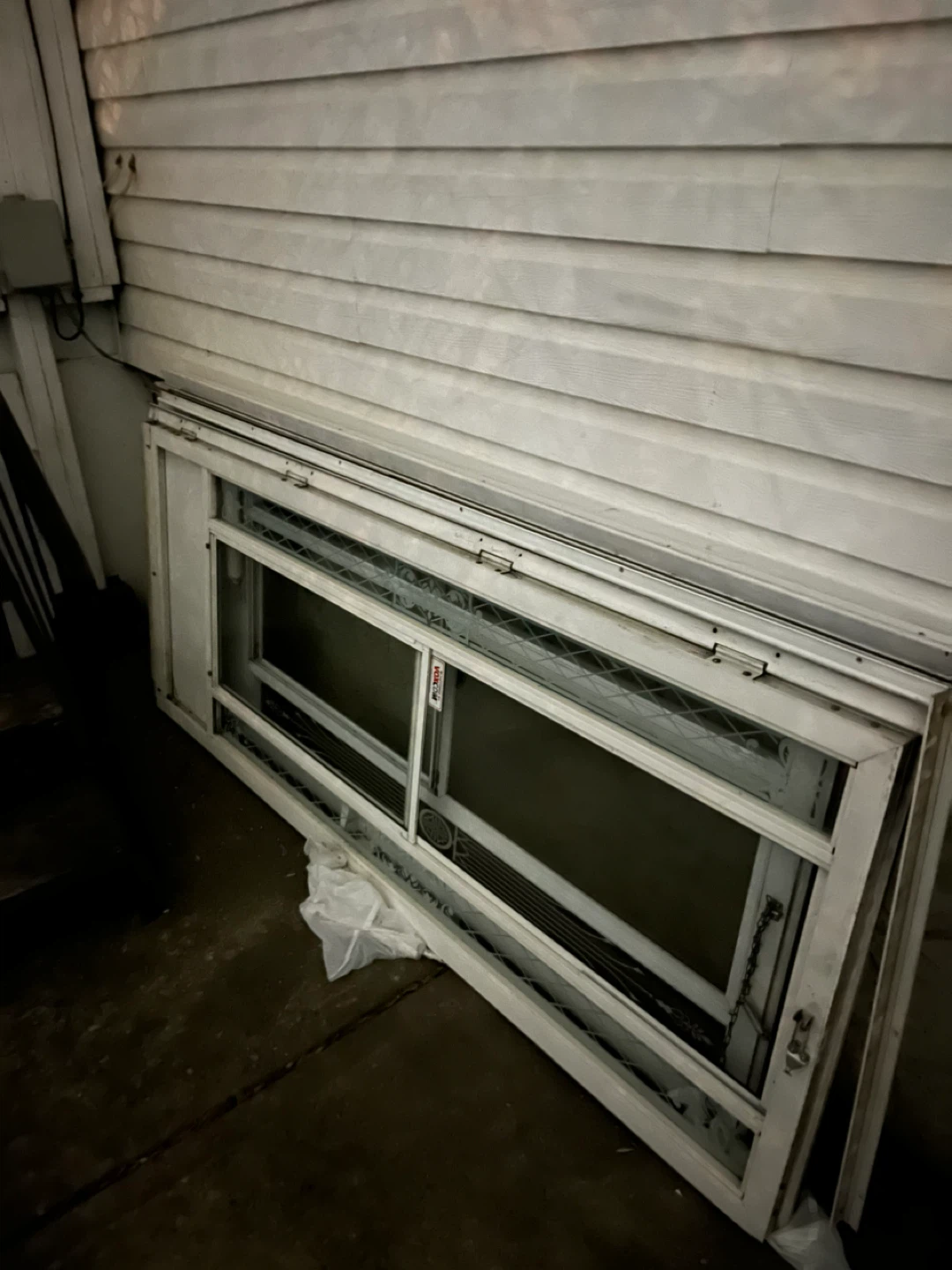 Two White Storm Doors with Decorative Panel - photo 2