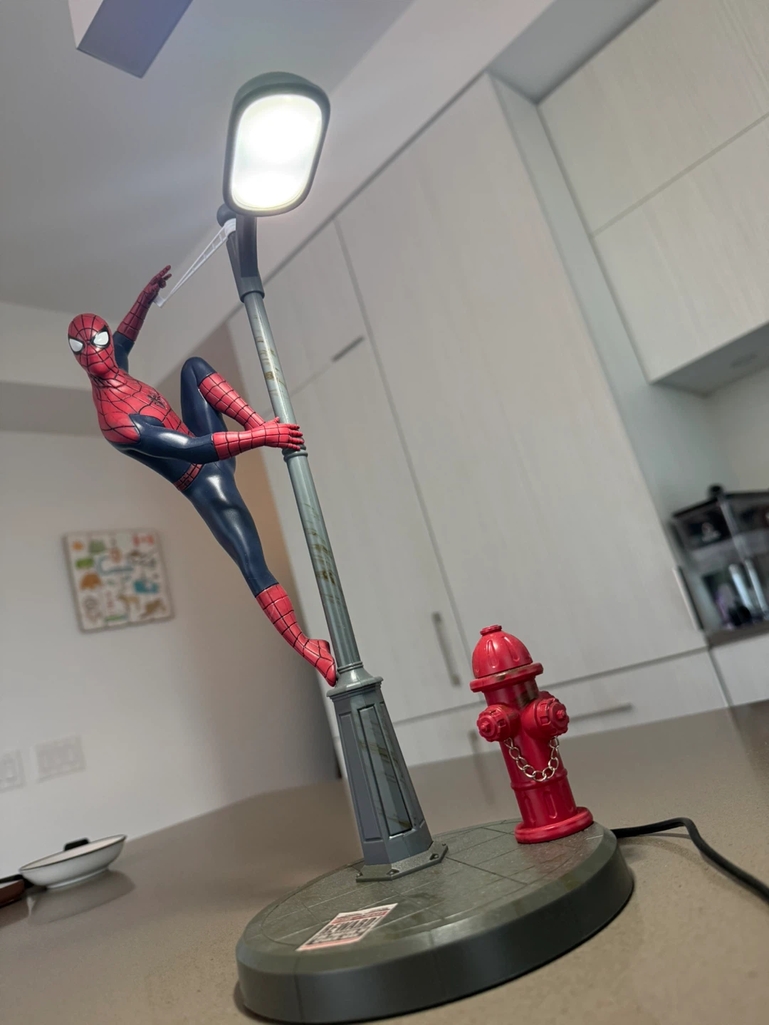 Spider-Man Desk Lamp with Fire Hydrant Base - photo 2