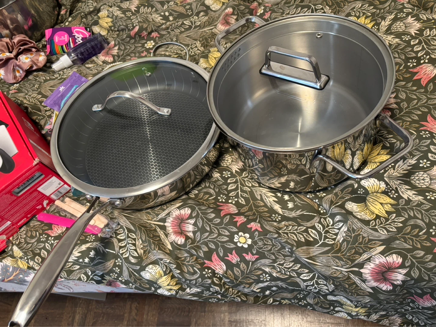 Stainless Steel Frying Pan with Lid