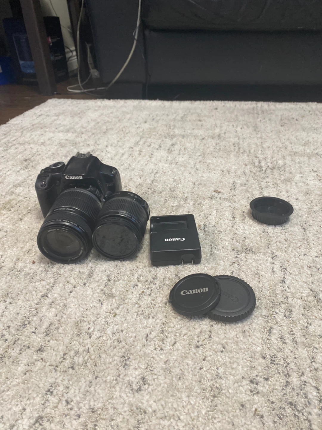Canon EOS Digital Camera with Two Lenses and charger