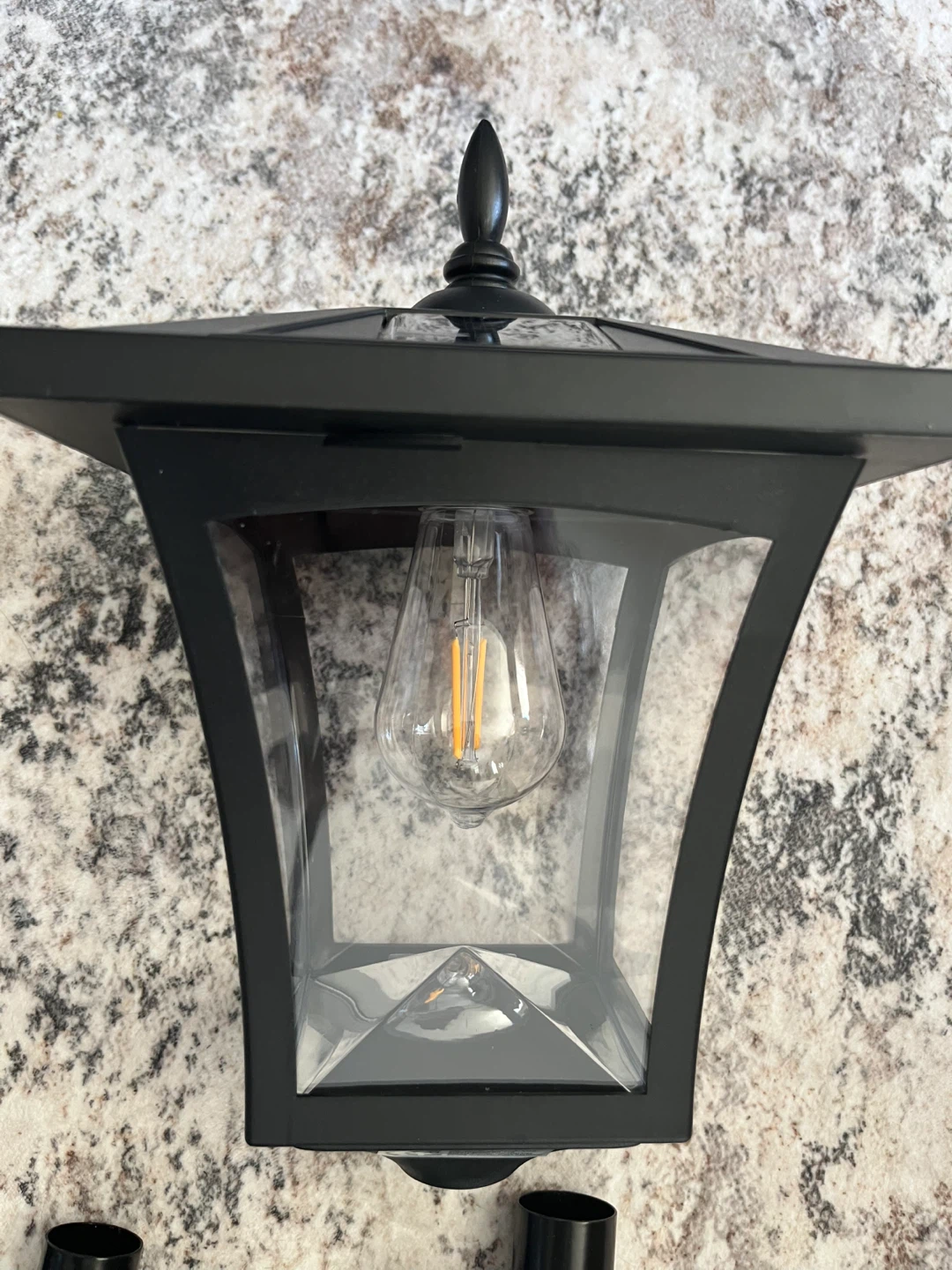 Brand new lamp post with solar light and plant box - photo 2