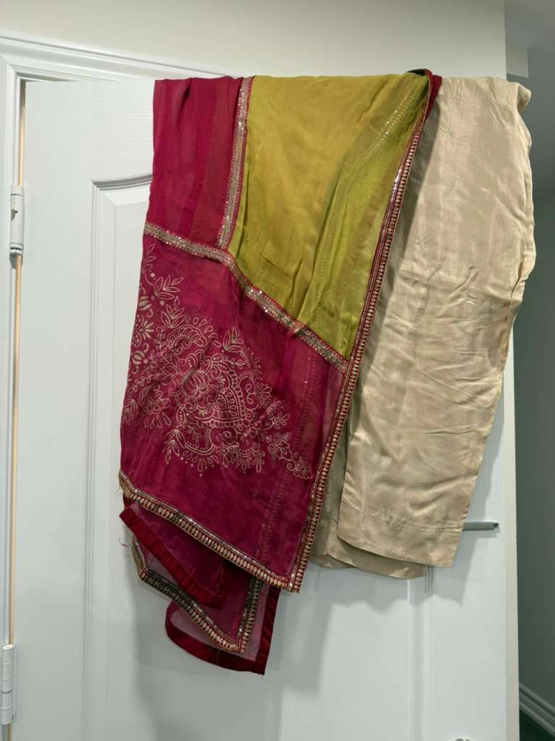 Women's Embroidered Maxi with Pants and Dupatta - photo 3