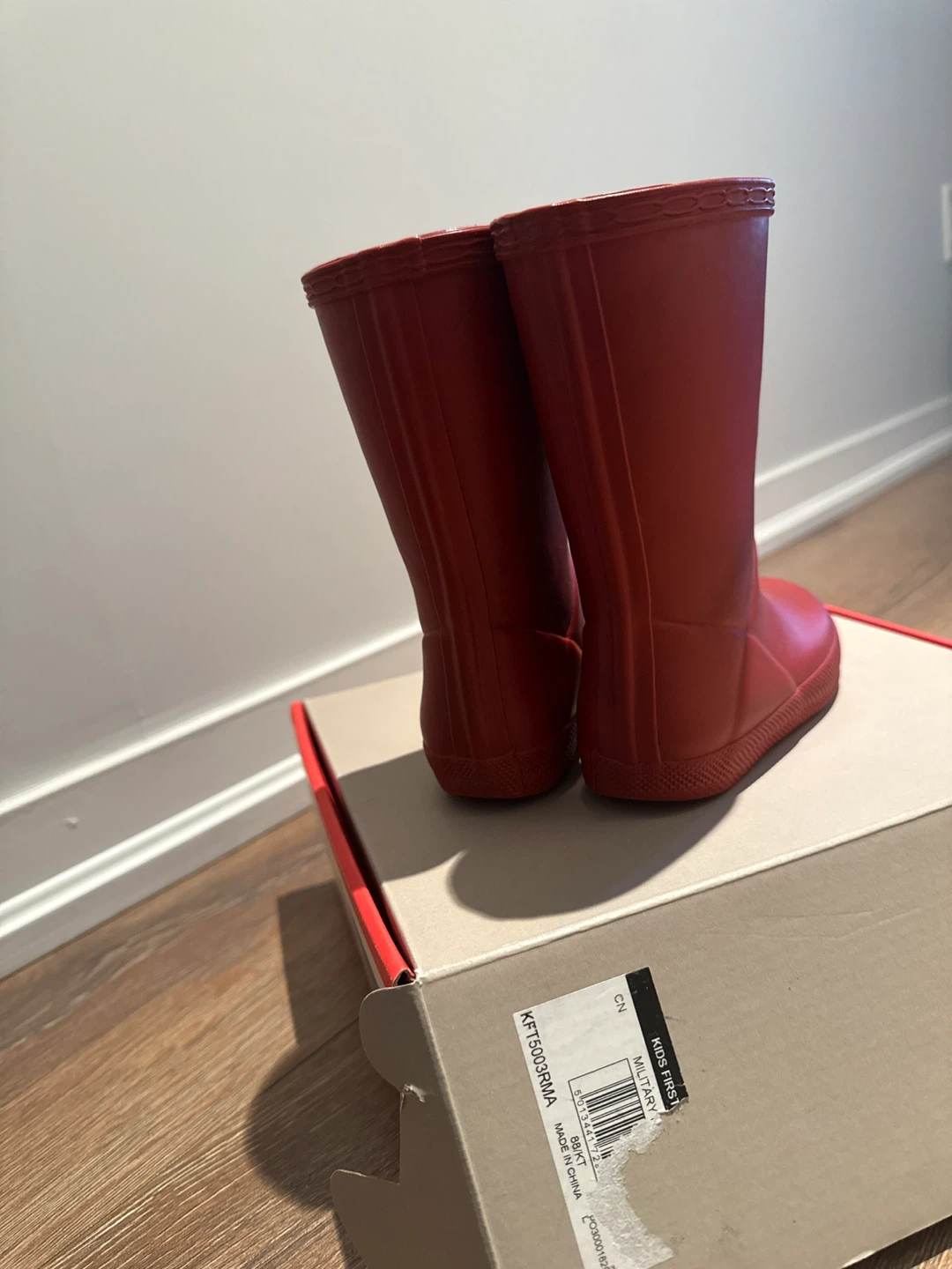 Hunter Kids First Classic Rain Boots - Military Red - photo 5
