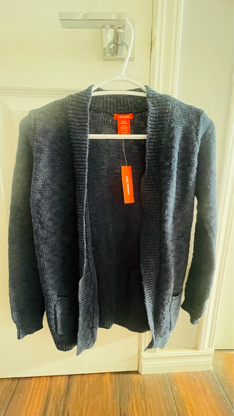 Joe Fresh Navy Blue Cardigan - XL Kids