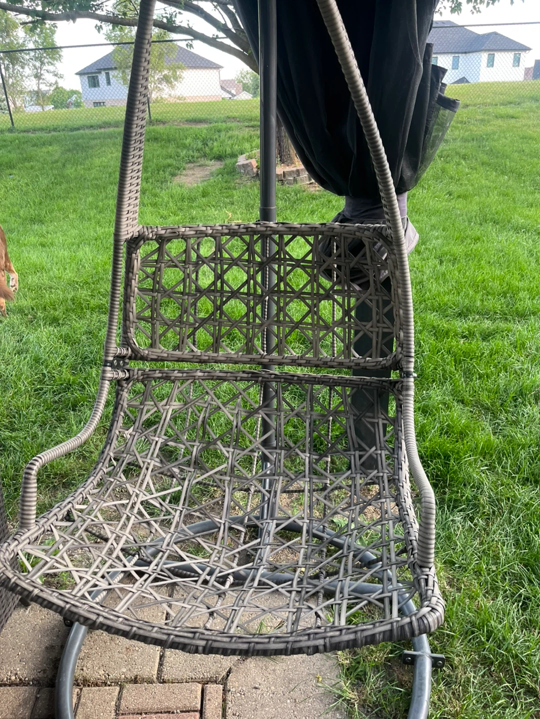Wicker Hanging Egg Chair - photo 3