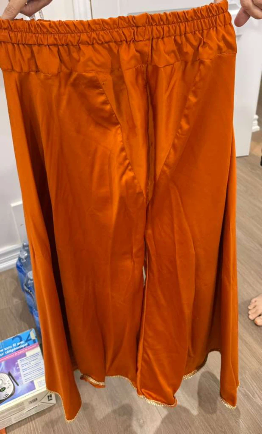 Orange Embroidered Kurti with Dupatta and Pants - photo 5