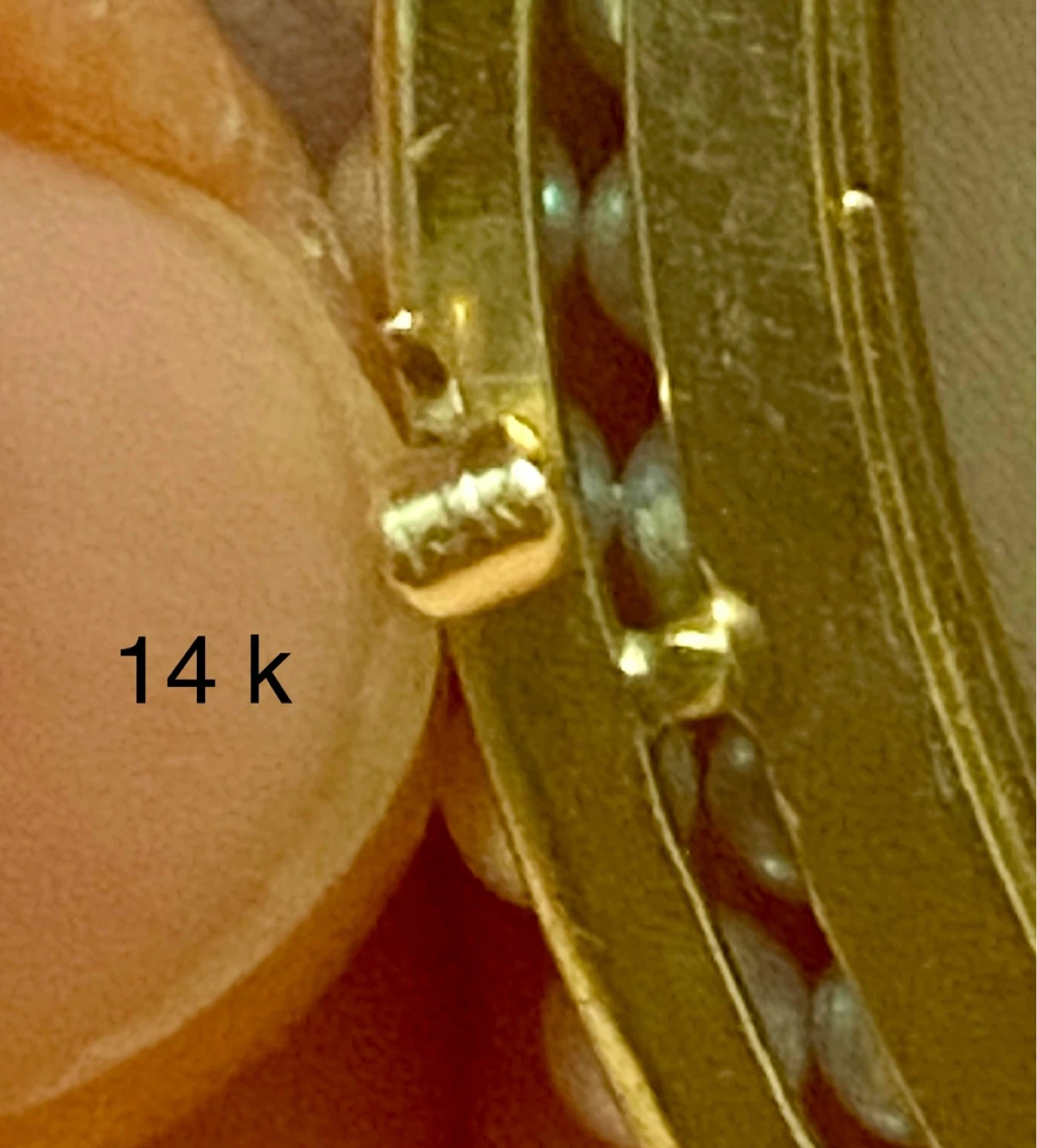 Vintage 14k Gold Cameo Brooch with Pearls - photo 4