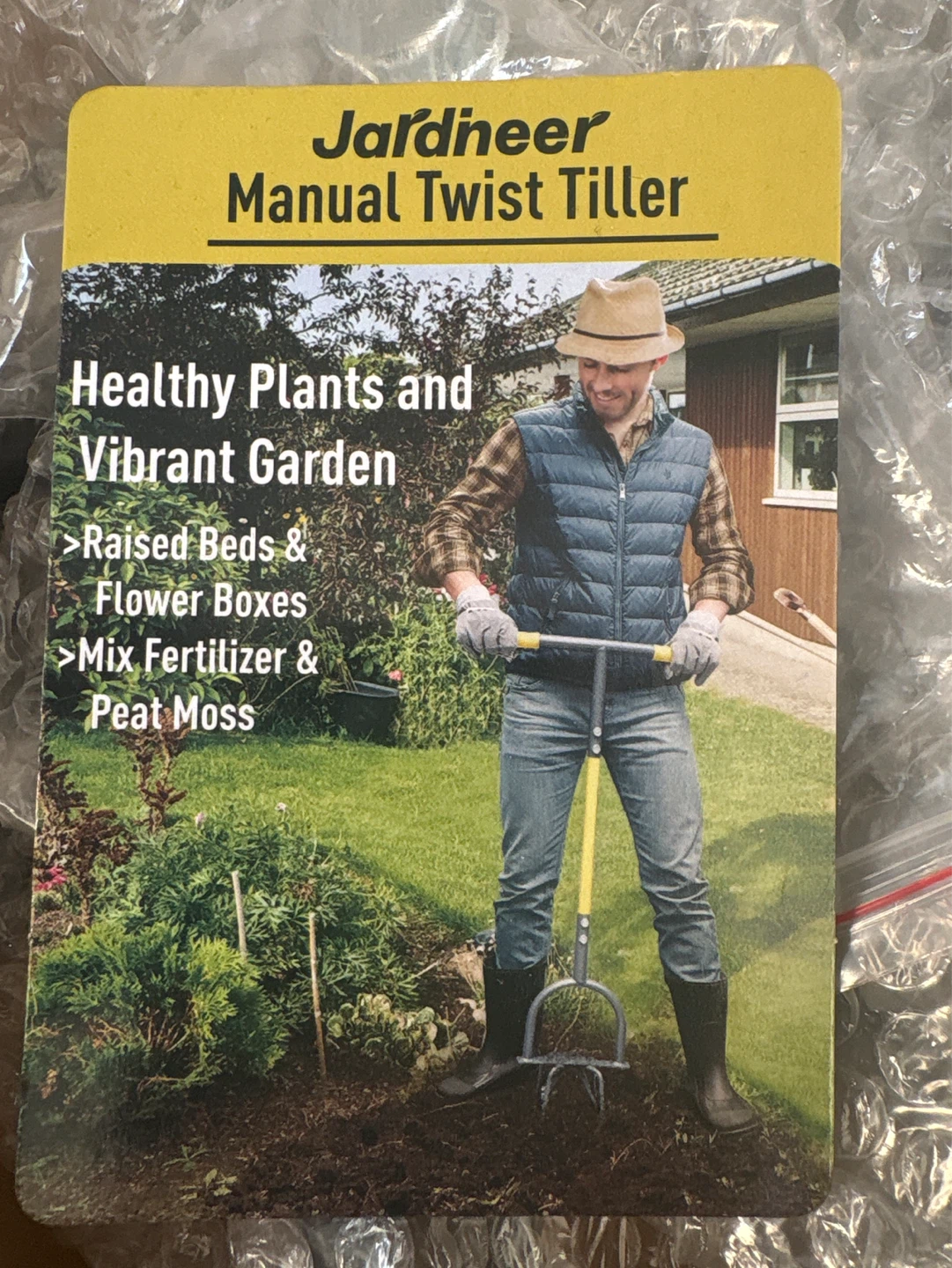 Jardineer Manual Twist Tiller Garden Tool - photo 2