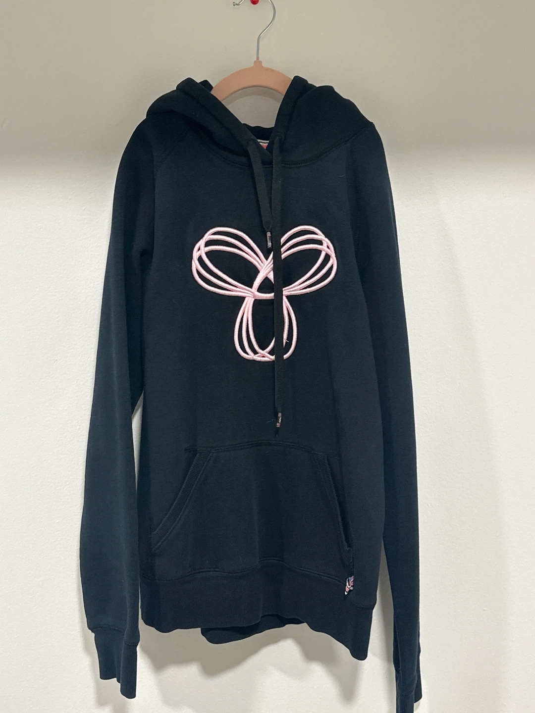 Tna Black Hoodie with Pink Logo Size Small