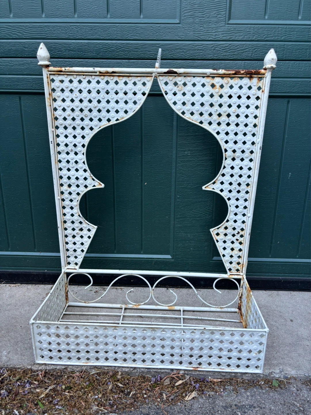 White Metal Wall Shelf