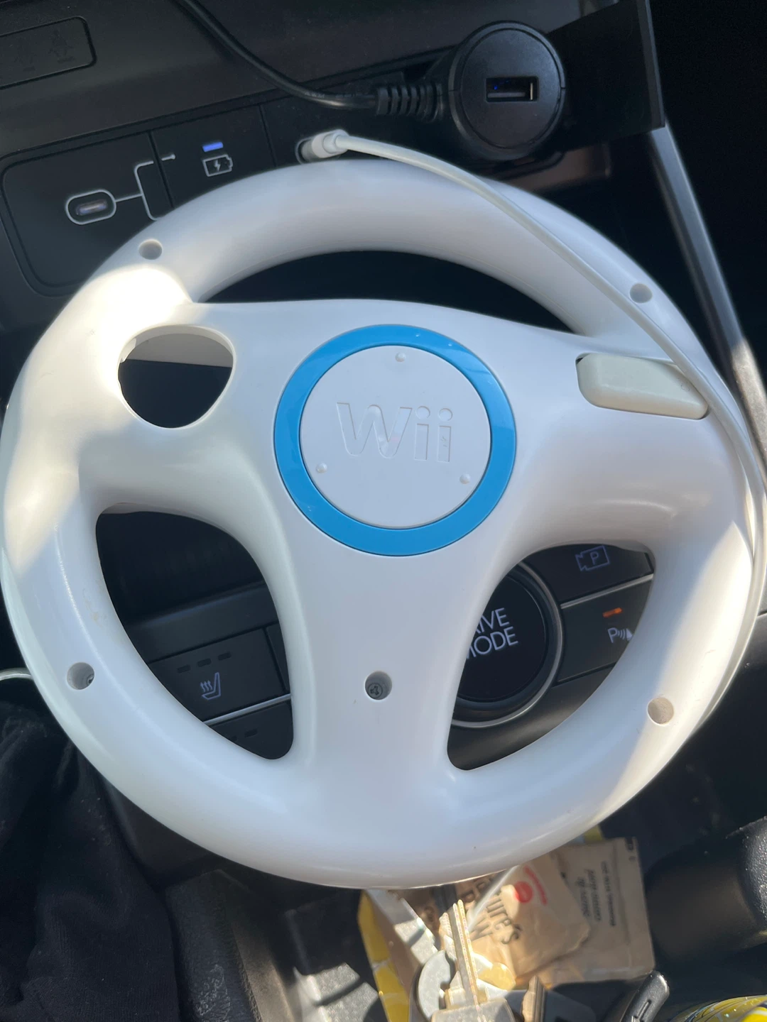 Nintendo Wii Mario Kart Game and 2 Steering Wheels - photo 3
