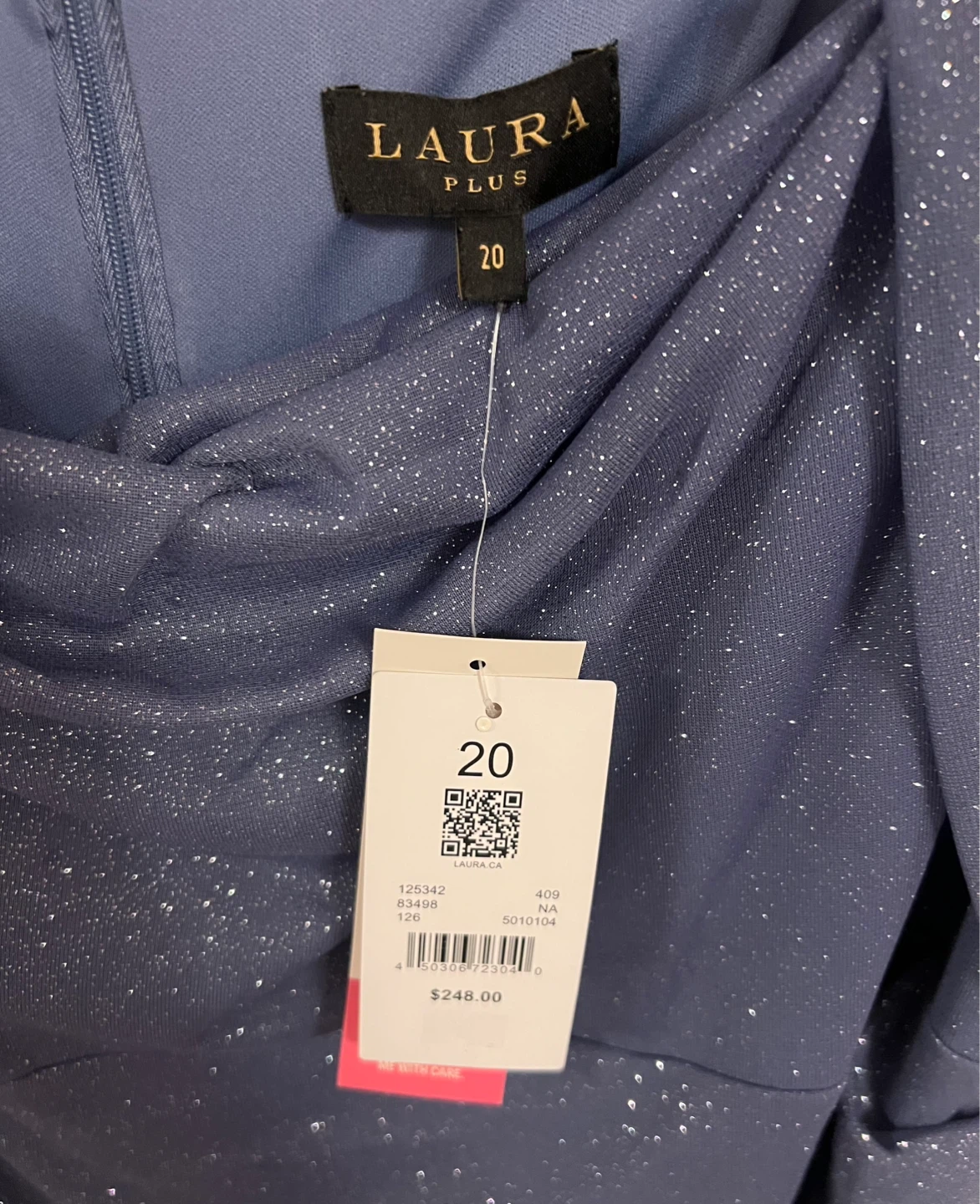 Laura Draped Glitter Dress - photo 3