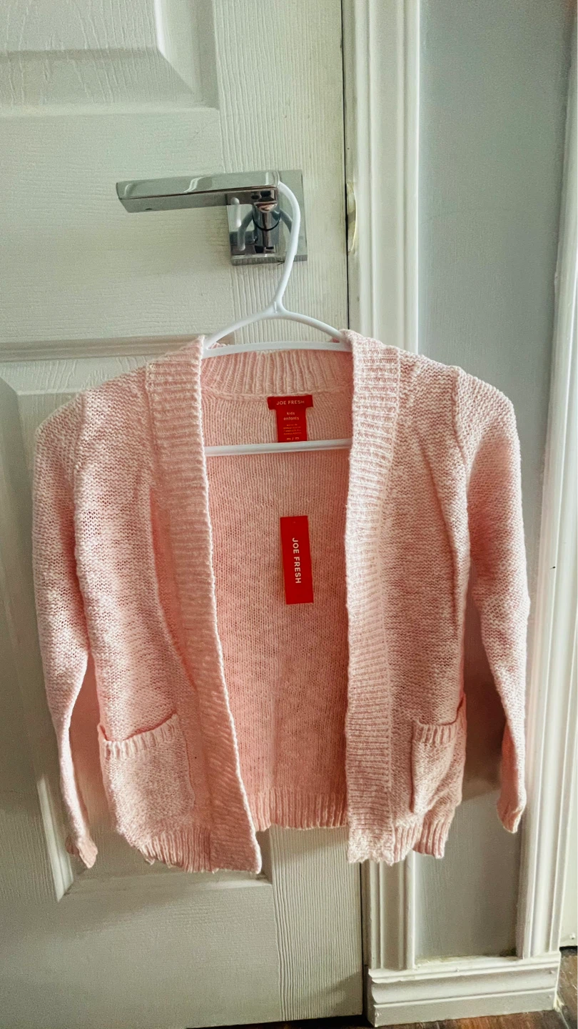 Joe Fresh Pink Kids Cardigan Medium Kids