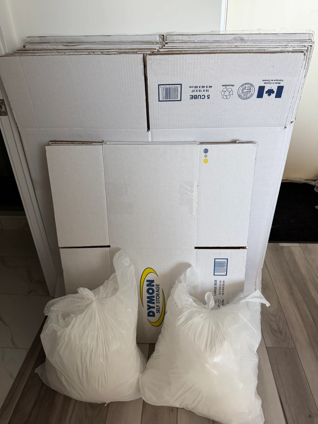 Moving Boxes and Packing Bags
