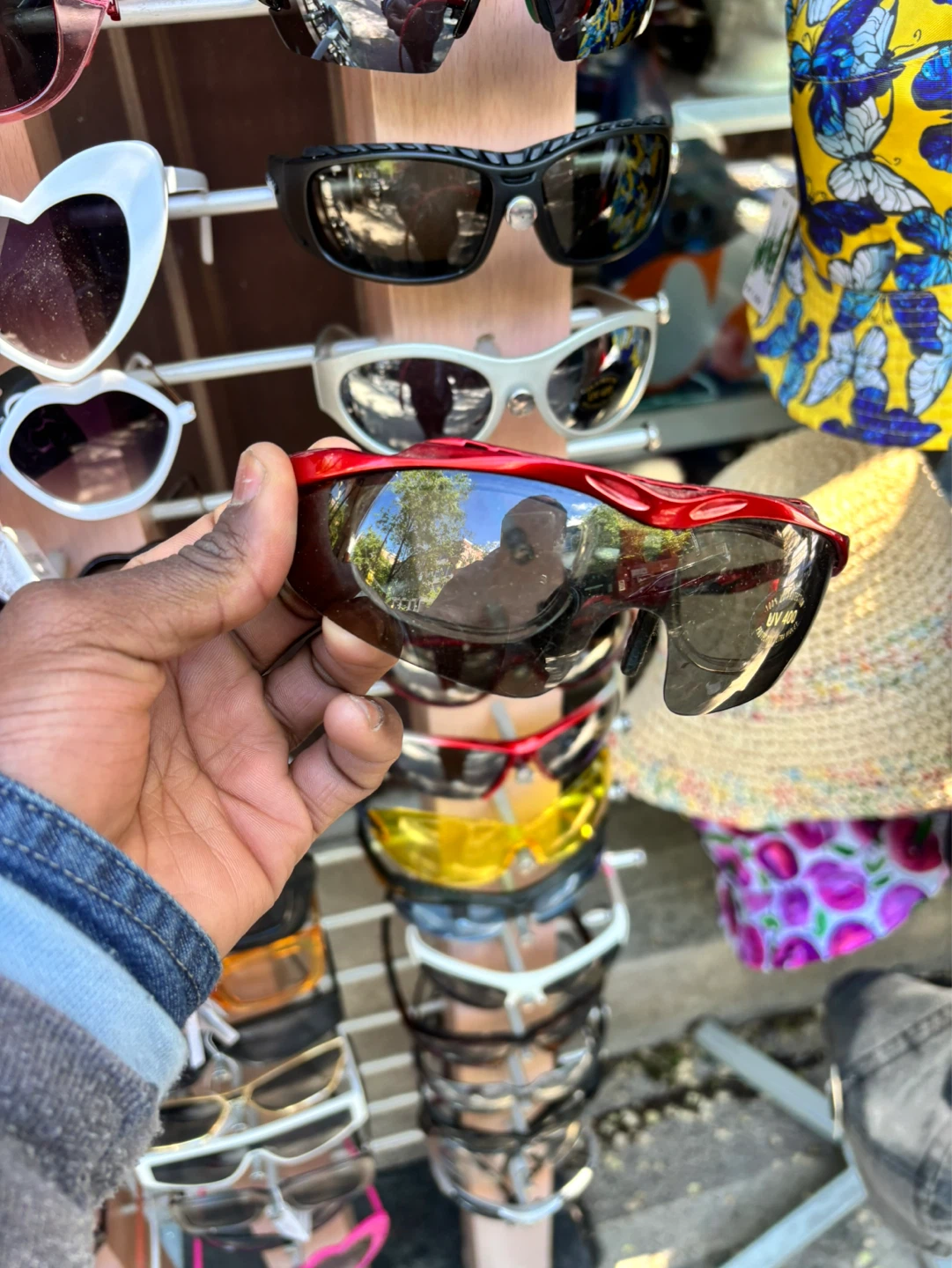 Red Sports Sunglasses