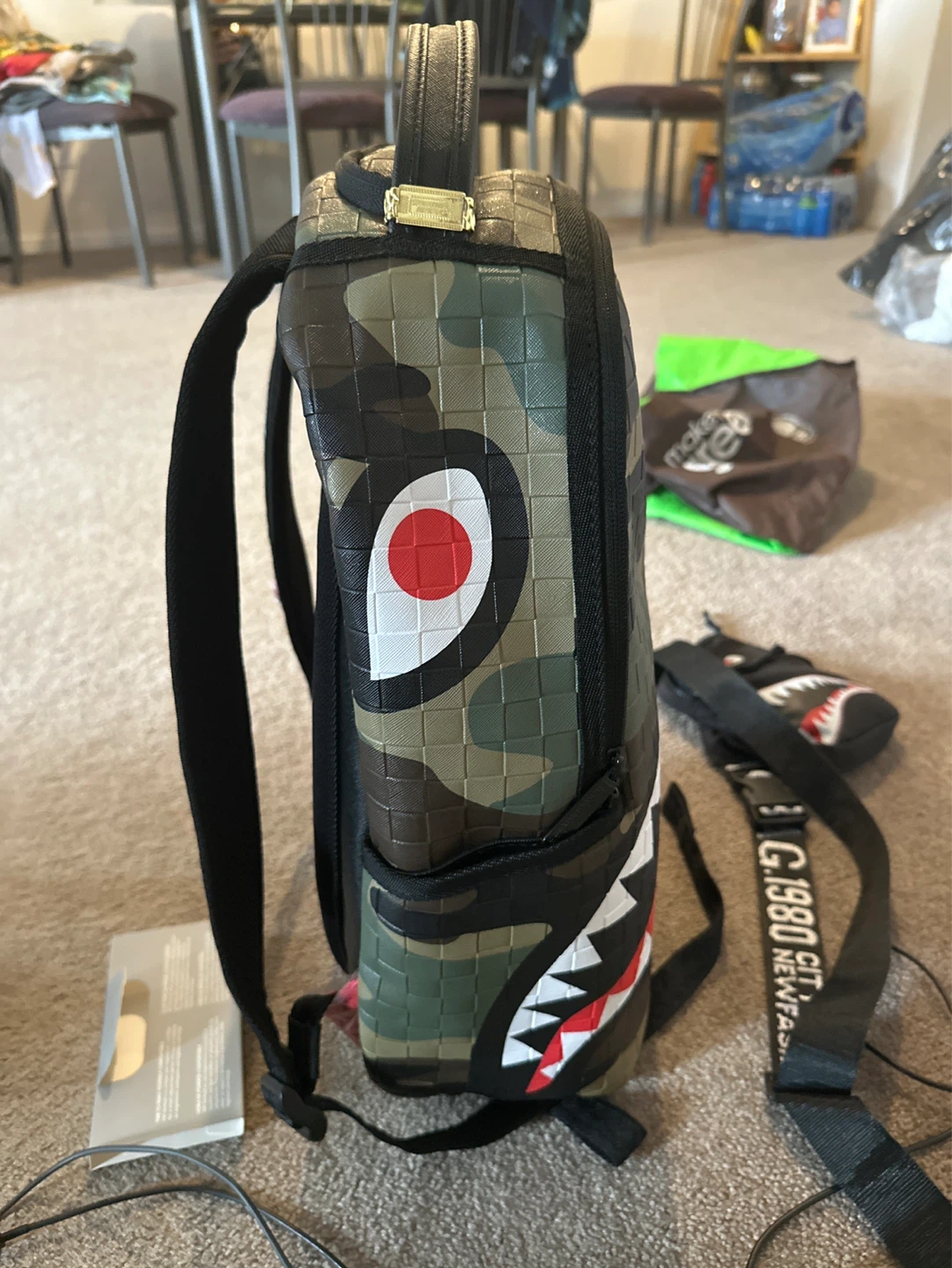 Sprayground Limited Edition Camo Shark Backpack - photo 4